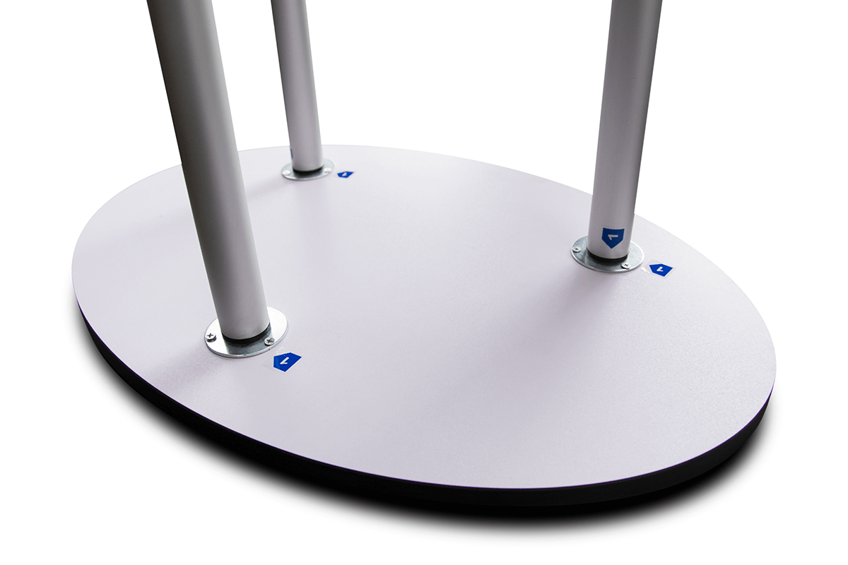 LED Textil Werbetheke Oval inkl. individuellem Druck und Aufbewahrungstasche – Bild 4