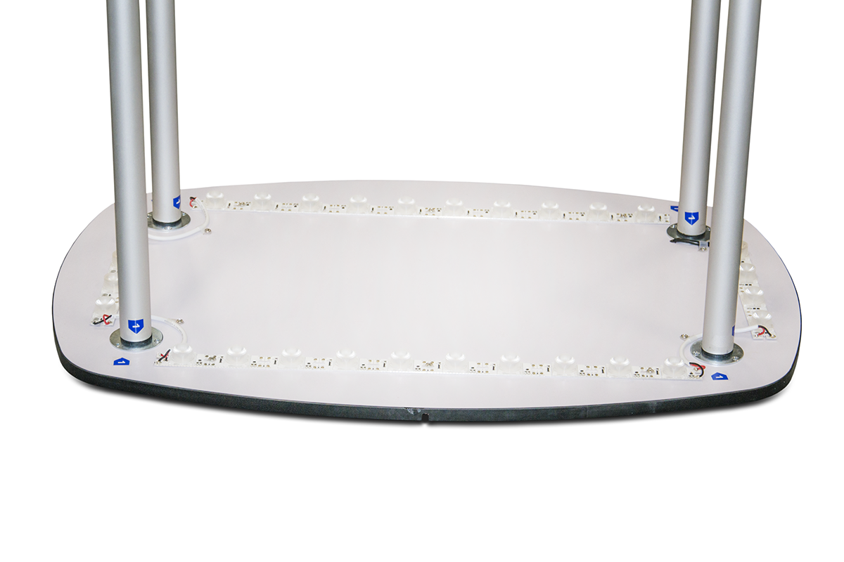 Werbetheke LED Textil quadratisch inkl. individuellem Druck und Aufbewahrungstasche – Bild 4