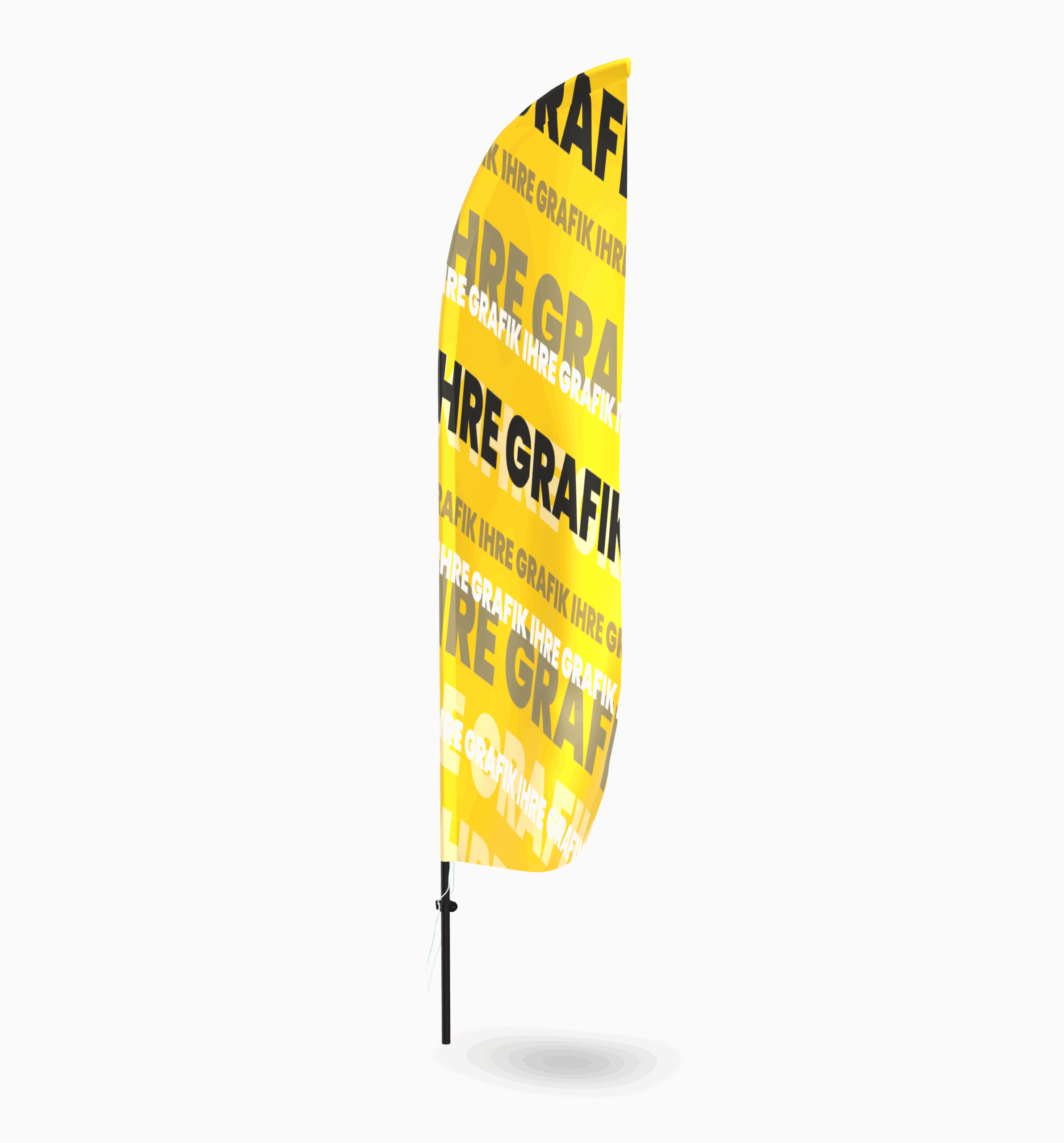 Beachflag Premium inkl. individuellen Druck, ohne Basishalterung