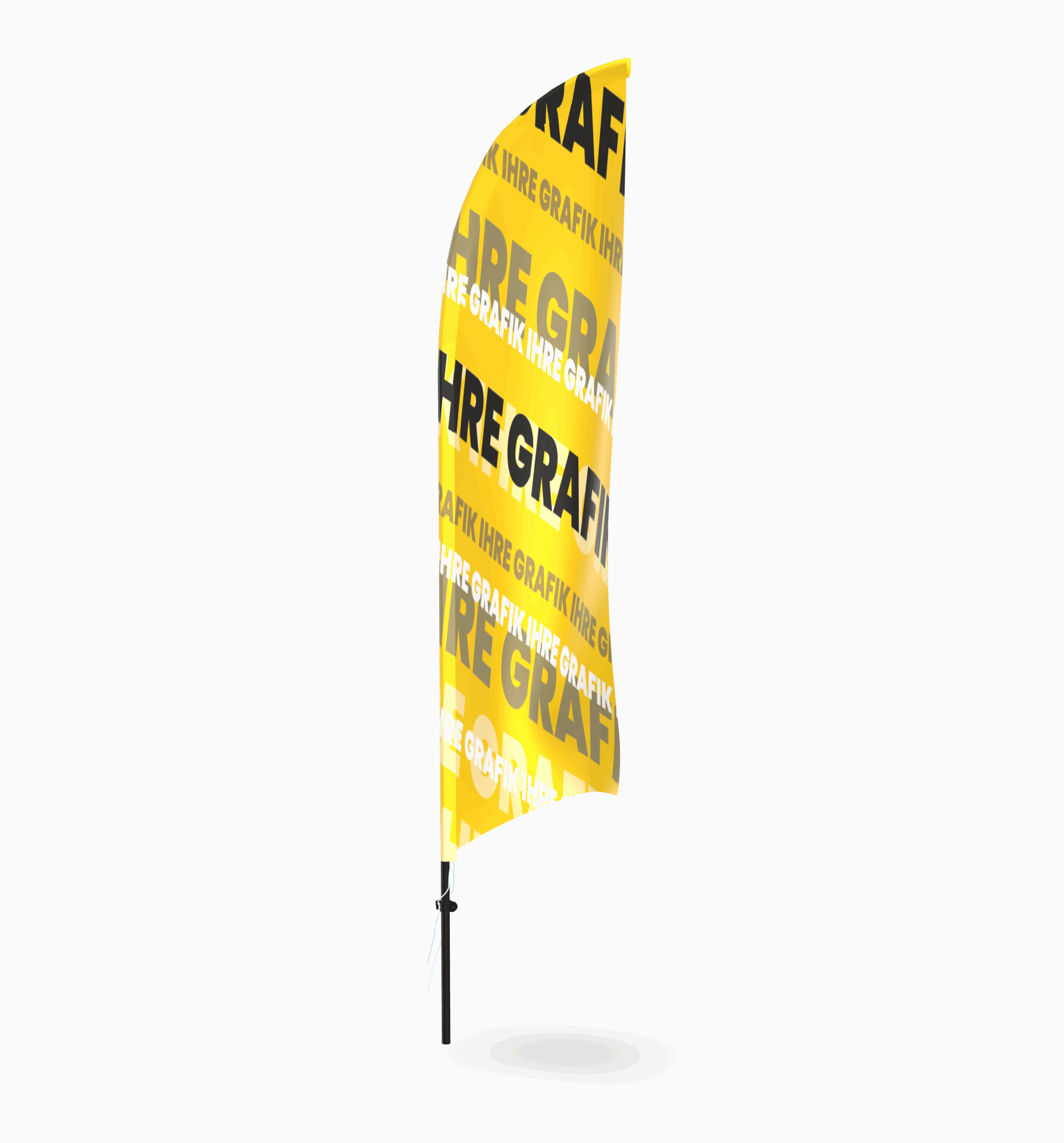 Beachflag Premium inkl. individuellen Druck, ohne Basishalterung – Bild 2