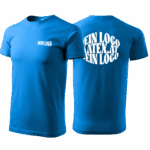 Herren Standard T-Shirt in 47 Farben inkl. DTF Veredelung klein Brust, groß Rücken